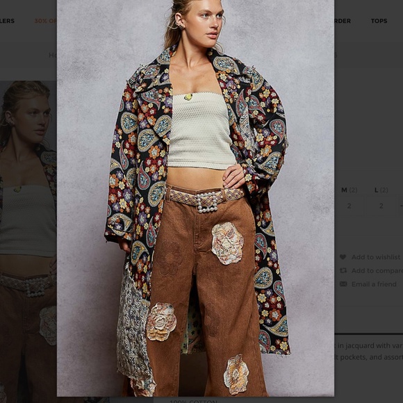 POL “Amanda 2 ” POL Long Cardigan Jacket in Jacquard - Picture 4 of 7